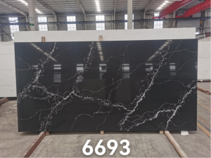 Artificial marble slabs rau chav dej lossis chav ua noj countertop 6693