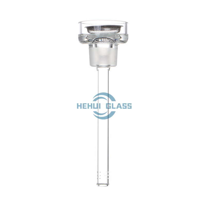 HEHUI GLASS 45mm Joint Down Stem For Hookah Shisha Smoking Water Pipe