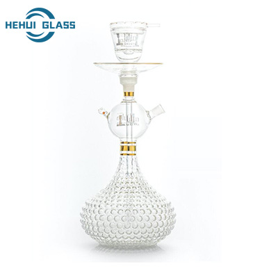 Hehui Glass Custom Buddhism Design Duża szklana fajka wodna Shisha Chiny Producent dla Mazaya