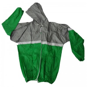 PVC/PEVA Rainwear, Rainsuit, Yakavimbika uye Yakasimba, 0.20mm Rain Suit