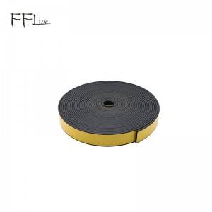 factory low price Opening And Closing Louvre Roofing For Sun Room - Flat, D Type EPDM Sponge/Foam Rubber Sealing Strip with Self Adhesive Tape for Cabinet – Heli