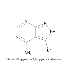 3-bróma-2H-pirazolo[3,4-d]pirimidin-4-aimín