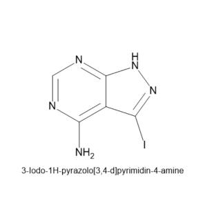 3-jodi-1 H-pyratsolo[3,4-d]pyrimidin-4-amiini