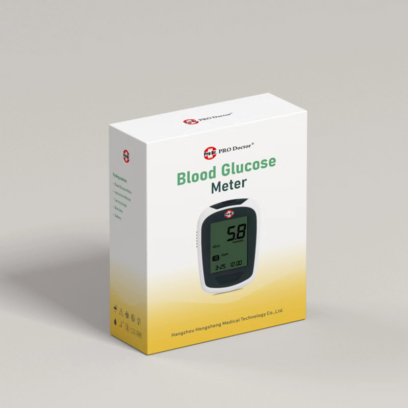 Meter glukosa darah kecil digital mudah alih