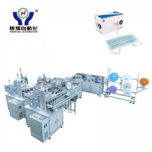 Automatic Tie Up Mask Making Machine with Auto Box Packing