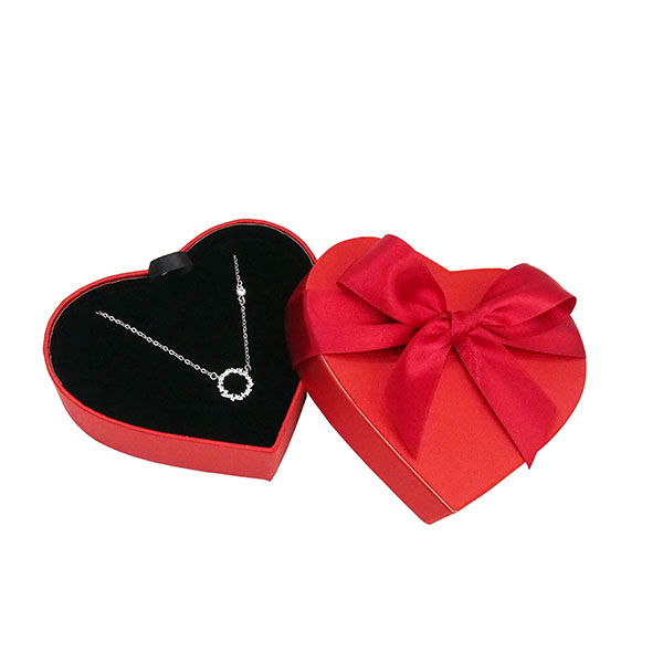 Kreativ hjerteformet forslagsboks gave smykkepakke anheng halskjede smykkeskrin