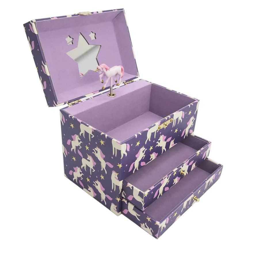 Unicorn Music Box Jewellery Box Packaging for Girls & Kids Toys Hand Gift