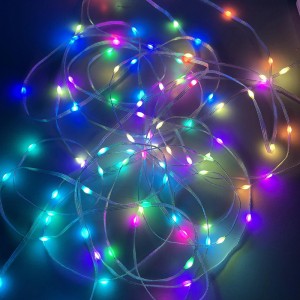 RGB veekindel 5M/2M vasktraadist jõulutuled / usb vasktraadist valgushaldjas valgus