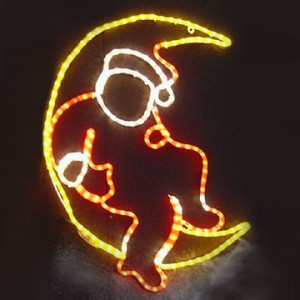 Motyw liny LED z motywem świetlnej dekoracji w kształcie łodzi dostosowany do indywidualnych potrzeb