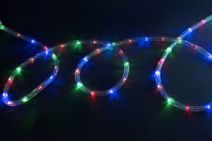 Luz de corda LED de alta calidade - Luz de Nadal redonda de 2 fíos