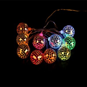 Christmas Bar KTV Indoor Festival LED Mirror Disco Ball String tündér Fény