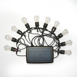 S14 5m 10 leds LED Solar String -valo sisä- ja ulkokäyttöön