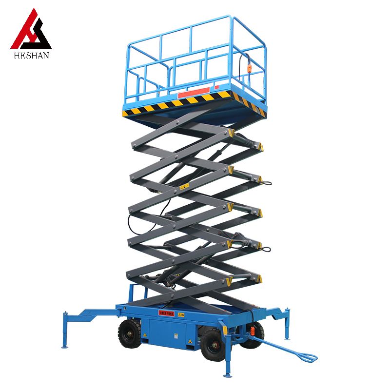 Mobile Scissor Lift Table with Auxiliary walk