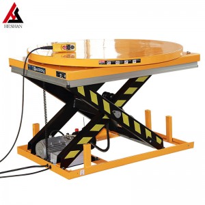 Elektrisk roterende hydraulisk løftebord