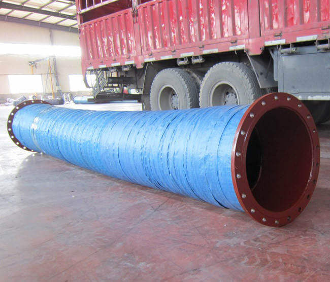 What should be paid attention to when using large diameter rubber hoses