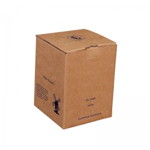 Cutie de hârtie ondulată pentru ambalaje reciclabile Kraft de producător ieftin
