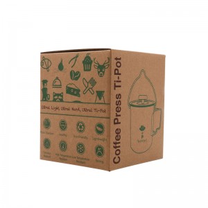 Ispis u boji Kutija od recikliranog kraft papira Kutija za pakiranje od valovitog kartona