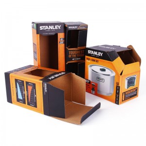 Manufacturer Degradable Paper Carton Strong Corrugated Cookware Packaging Box para sa Display