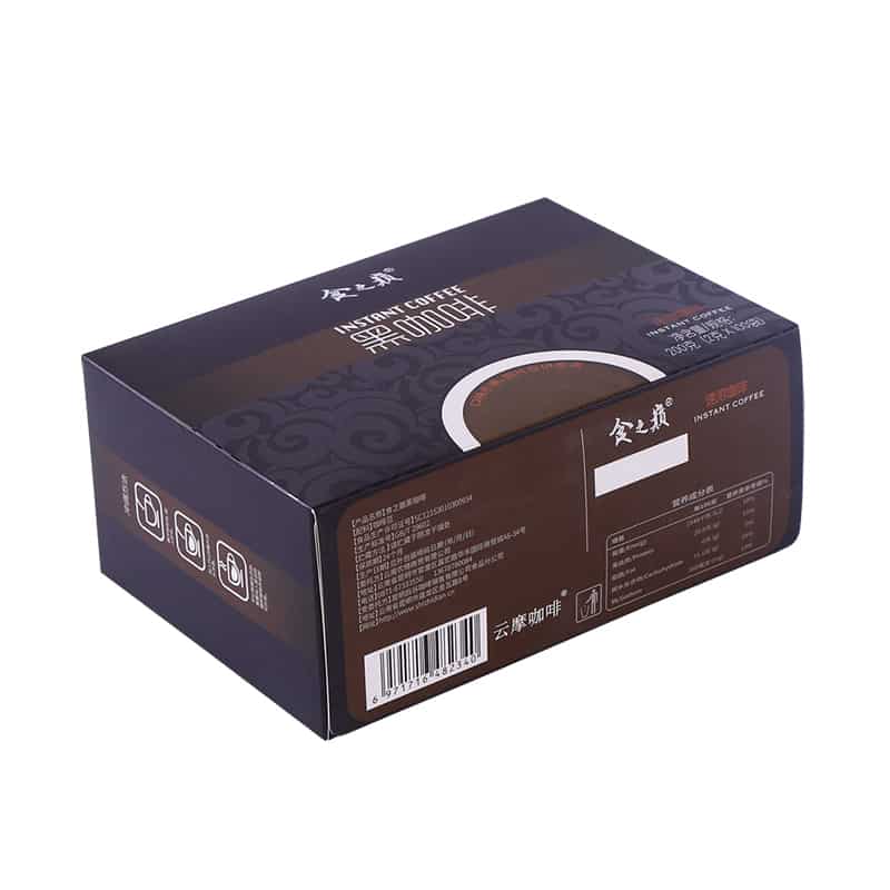 कलर प्रिंटिंग पेपर 20pt कार्ड स्टॉक कॉफी पैकेजिंग टियर अवे बॉक्स (3)