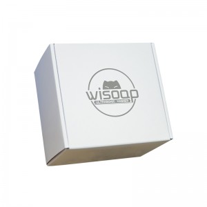 מפעל עיצוב OEM ניתן למחזור קרטון לבן אריזת קרטון גלי קופסת מתנה