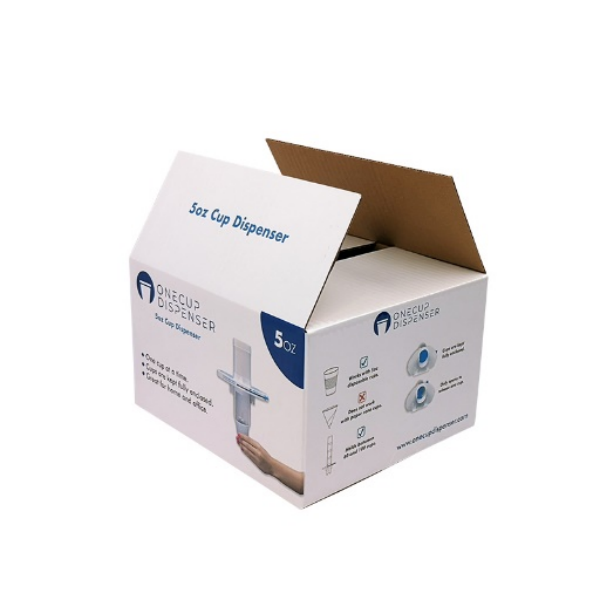 RSC China Supply Luxury OEM Logo Printing Color Corrugated Carton Package Shipping Box para sa Cup Dispenser (1)