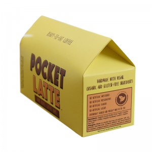Kina-produsent Luksusutskrift Resirkulerbar høykvalitets hvit emballasje Food-Grade papir gaveeske for kaffe