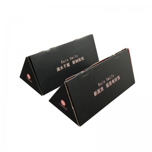 Custom Printing Triangle Box Corrugated Packing Box misy hidin-trano