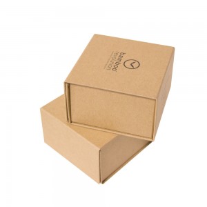 Фабрична оригінальна перероблена розкішна магнітна крафт-упаковка із сірої дошки, що складається, класична подарункова коробка