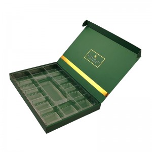 Lussu Gold Hot Ittimbrar Logo Paper Gift Box Tea Bag Ippakkjar