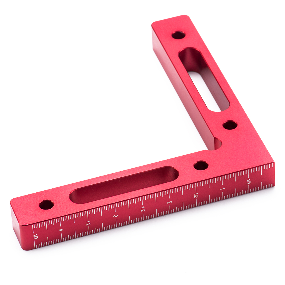 ຕໍາແຫນ່ງ 90 ອົງສາ ຊ່າງໄມ້ ຊ່າງໄມ້ Clamping Measurement Square Tool Metal Square Ruler
