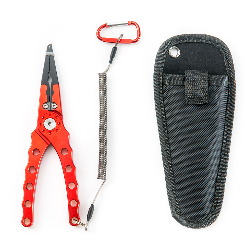 Red Outdoor Stainless Steel Fishing Pliers