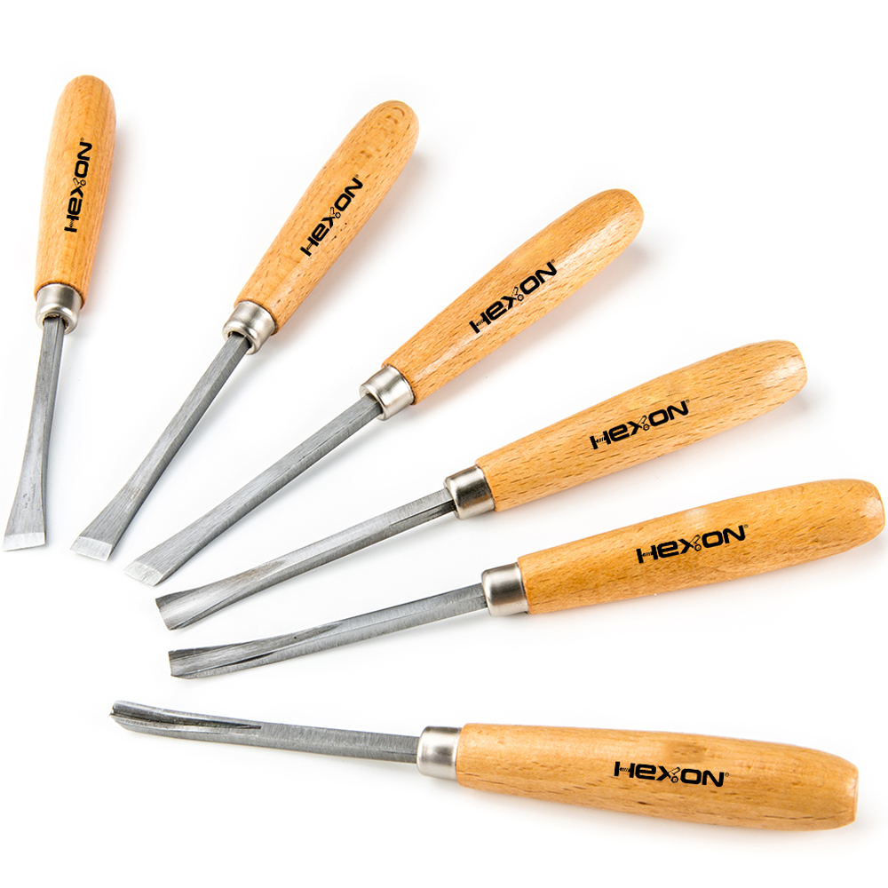 6pcs Hand Wood Working Carving Chisels Tool