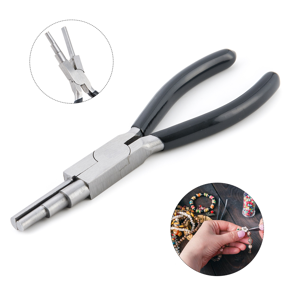 3 Step Bail Jewelry Making Looping Round Nose Pliers