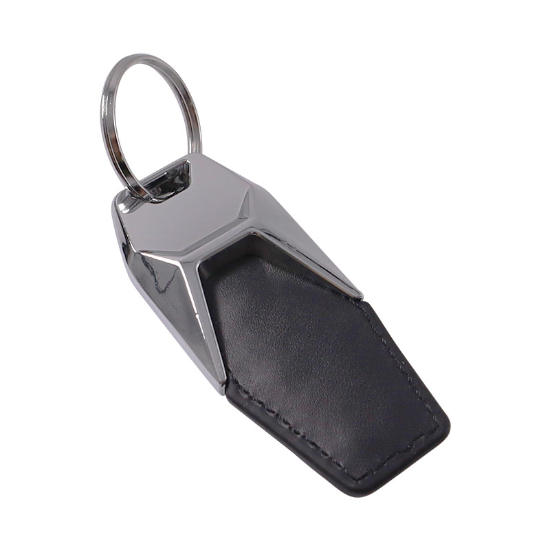 Custom Logo Blank Leather Metal Keychain Featured Image