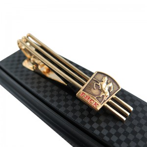 Kovové luxusné manžetové gombíky so sponou na kravatu vyrábané na mieru