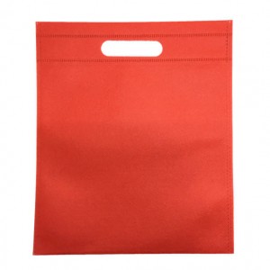 Bolsa de compras de regalo con cordón no tejido con asa troquelada