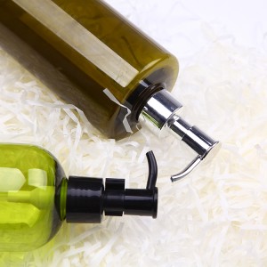 Olive green color Speciality pump dispenser body oil bottles
