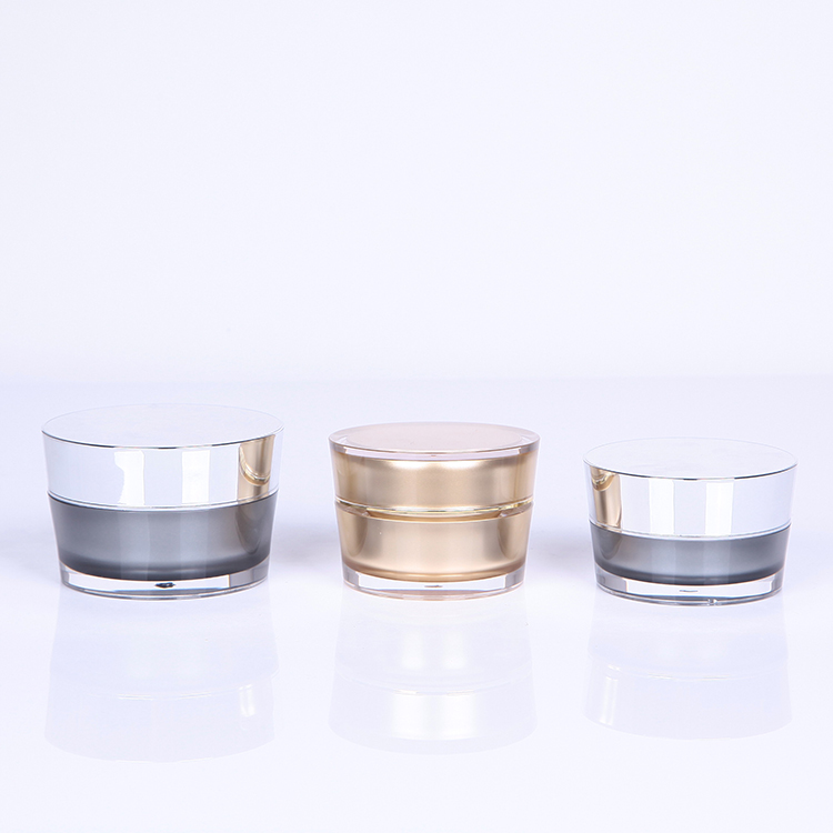 Mirror Surface Acrylic Cream Jar, Hot Stamping Cream Jar
