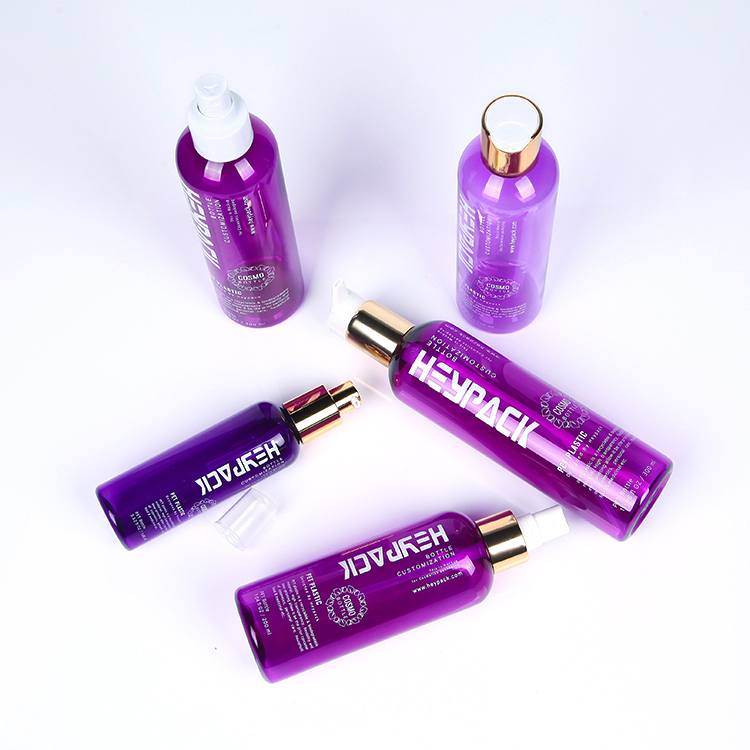 Semitransparent purple color 300ml 250ml 200ml 100ml spray bottle