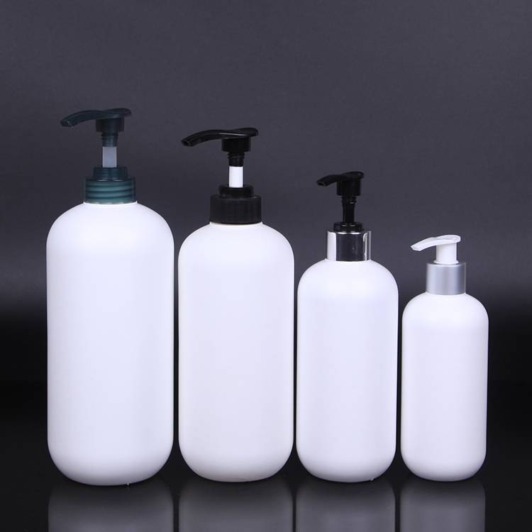 Boston Round Soft HDPE Plastic 350ml 500ml 750ml 1000ml Shampoo Bottle