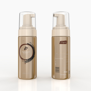 150ml plastic foam pump bottle, pearl pet bottles with screen printing, luxury cosmetic bottles with pump sprayer