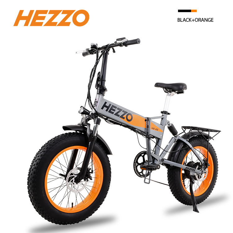 HEZZO 2022 HB20PRO Động cơ 500W 48V 13AH Pin LG Lithium 20 inch Lốp xe đạp điện Hợp kim nhôm Lốp điện béo US UK EU miễn phí vận chuyển Folding velo electrique eBike
