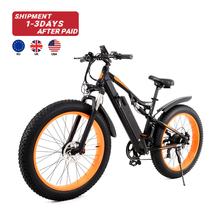 HEZZO 2022 HB26PRO 48V 1000W 17.5AH LG battery off road fat tire Ebike shimano 9 Speed ​​moped emtb 26*4 Fat Electric Mountain sur ron Dirt Bike aluminium Alloy Racing Bicycle US UK EU mahala shipping For Adult Featured Image