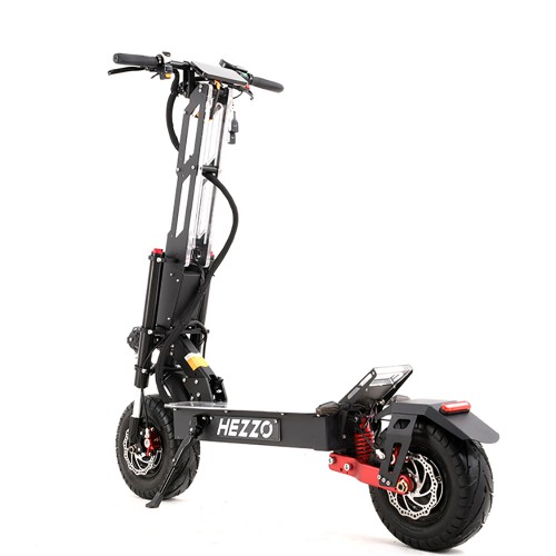 HEZZO Халуун борлуулалттай шинэ загвар хурдан хурдтай 13 инч 6000w 60V 40AH лити зайтай урт хугацааны цахилгаан скутер үнэгүй хүргэлттэй уралдааны скутер