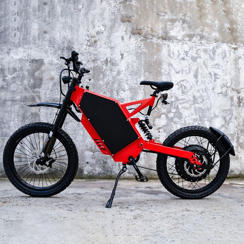 HEZZO 72V 5000w ზრდასრულთა ელექტრო ჭუჭყიანი ველოსიპედი Sur ron Light bee x motorbike 42ah 100KM/H Off-Road Stealth Bomber Ebike Moto Electrica