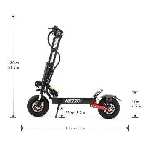 HEZZO Hot selling popular New design fast speed 13 inches 6000w 60V 40AH lithium battery long range electric scooter free shipping racing scooter
