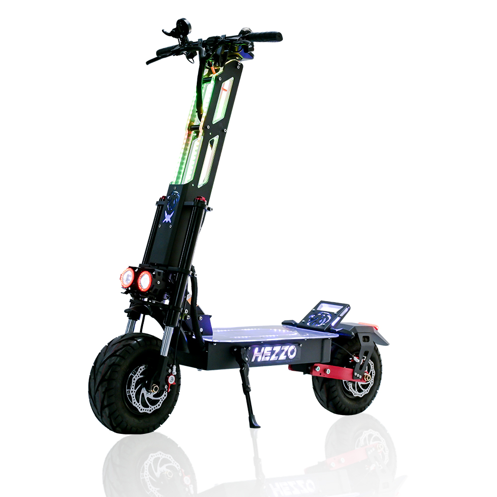 HEZZO, vânzător popular, design nou, viteză rapidă, 13 inchi, 6000 w, 60 V, 40 Ah, baterie cu litiu, scuter electric cu rază lungă de acțiune, transport gratuit, scuter de curse Imagine prezentată