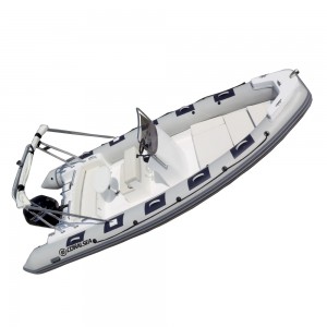 Barco de pasajeros de lujo con costilla de fibra de vidrio para transporte o recorrido