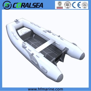 Robust lightweight aluminum-hull RIB for leisure/ sport/ fishing
