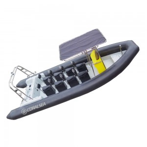 Lyxig glasfiber Rib passagerarbåt för transport eller rundtur
